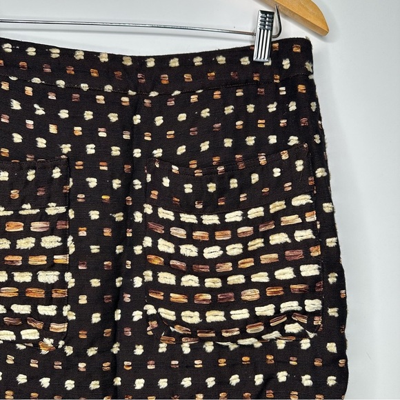 Billy Reid Anthropologie Swiss Dot Front Pocket Mini Skirt Size 8 - Picture 2 of 8